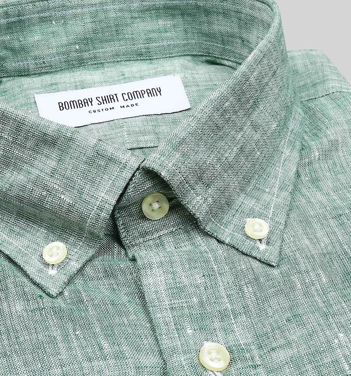 Buy Olive Green Linen Shirts For Men Men's Light Green Linen Shirts
