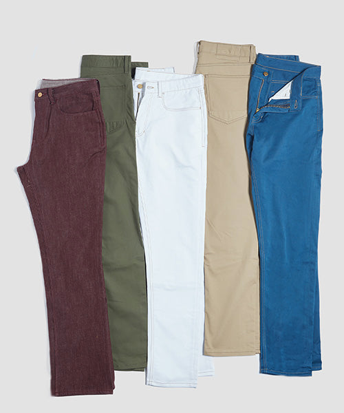 Coloured Jeans For Men - Buy Coloured Bottom Wear For Men Online