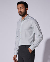 Giza Cotton Bengal Striped Shirt - Green