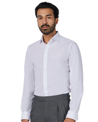 4-Way Stretch Dobby Shirt - White
