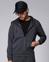 Luxe Travel Zipper Hoodie - Dark Grey
