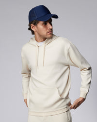 Luxe Travel Pullover Hoodie - Ecru