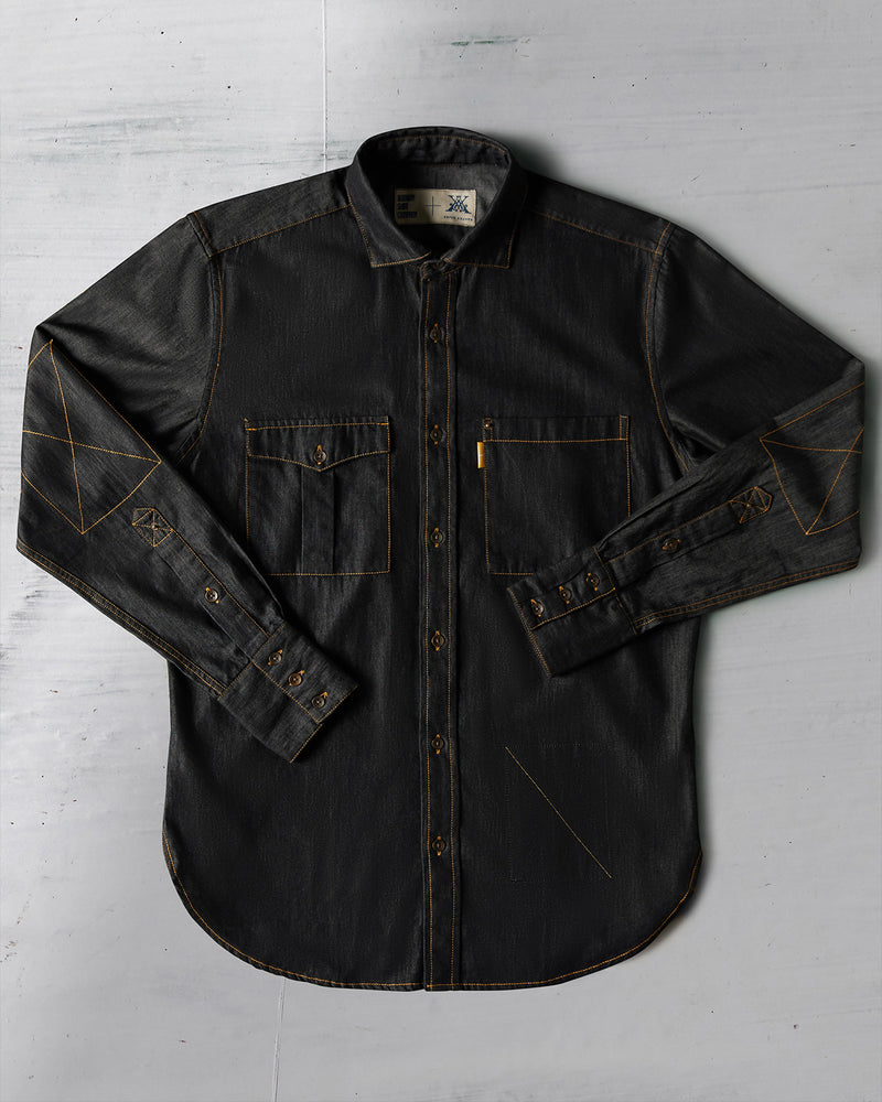 The One Flap Pocket Shirt - Black