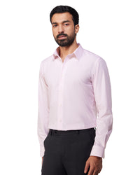 Giza Cotton Bengal Striped Shirt - Pink
