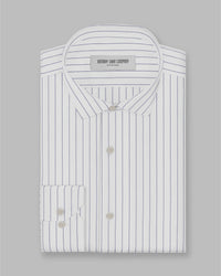 Creed Twill Striped Shirt - Blue & White
