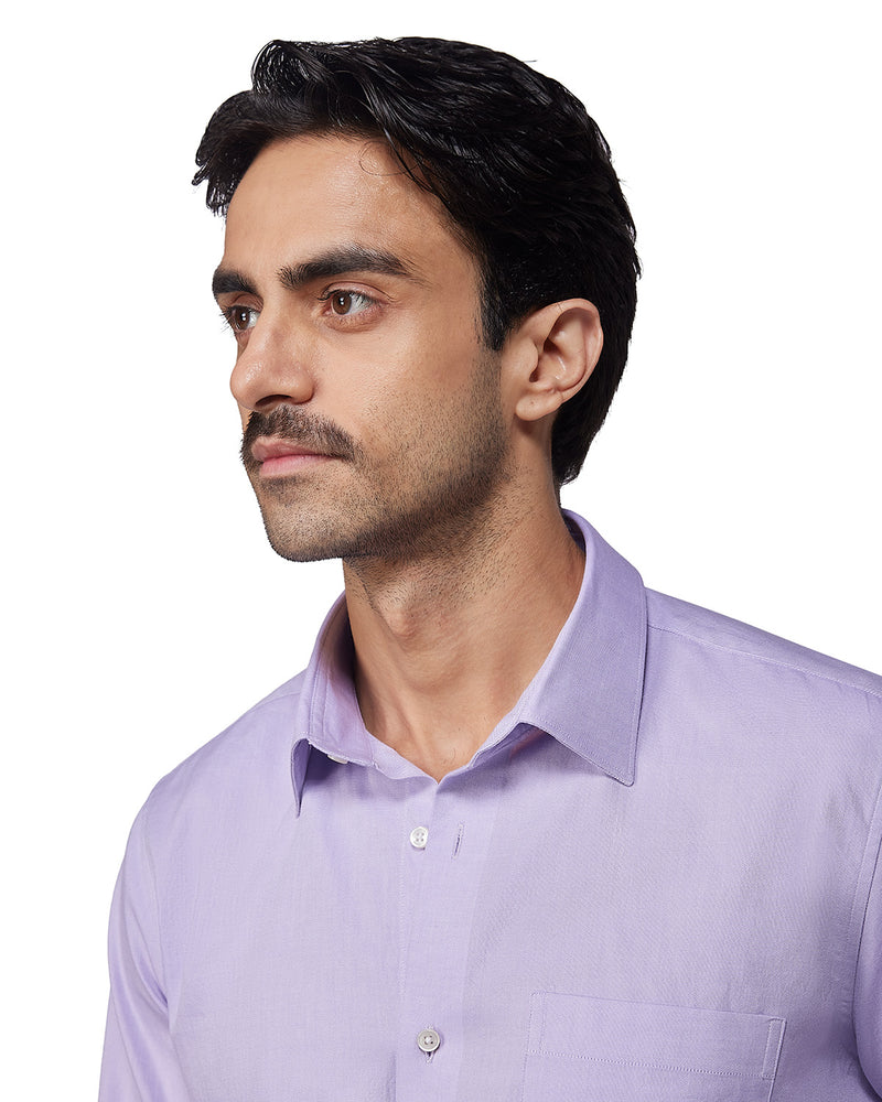 Lavender Cotton Dobby Shirt
