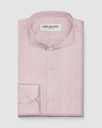 Serac Twill Pinstriped Shirt - Peach