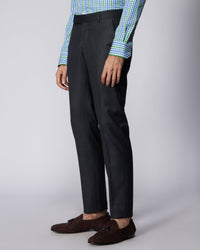 Cresta Blended Wool Dress Pants - Dark Grey