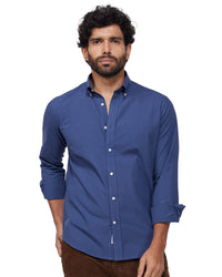 Japanese Poplin Shirt - Navy