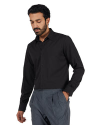 Stretch Dobby Shirt - Black