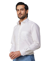 Cotton Oxford Shirt - White