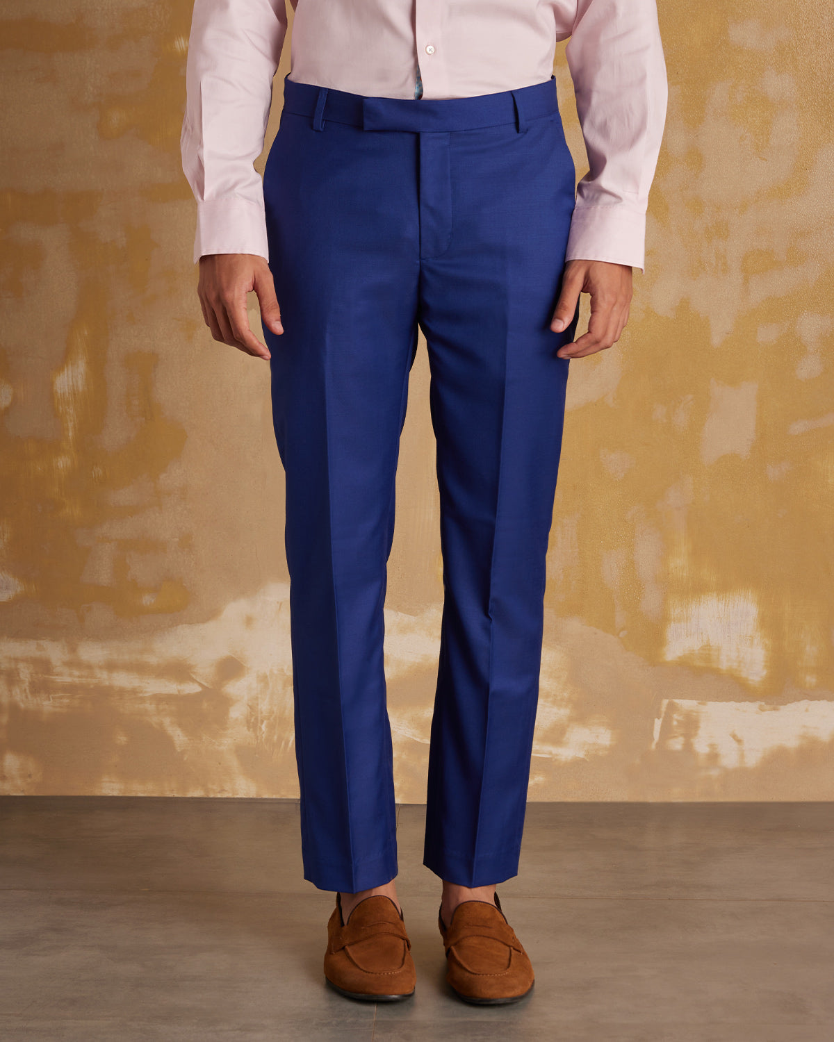 Noble Blended Wool Dress Pants - Royal Blue – Bombay Shirt Company