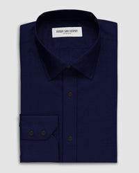 Atlas Satin Shirt - Navy