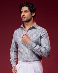 Evening Arbor Jacquard Shirt - Grey
