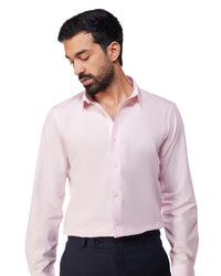 Easy-Care Cotton Poplin Shirt - Pink