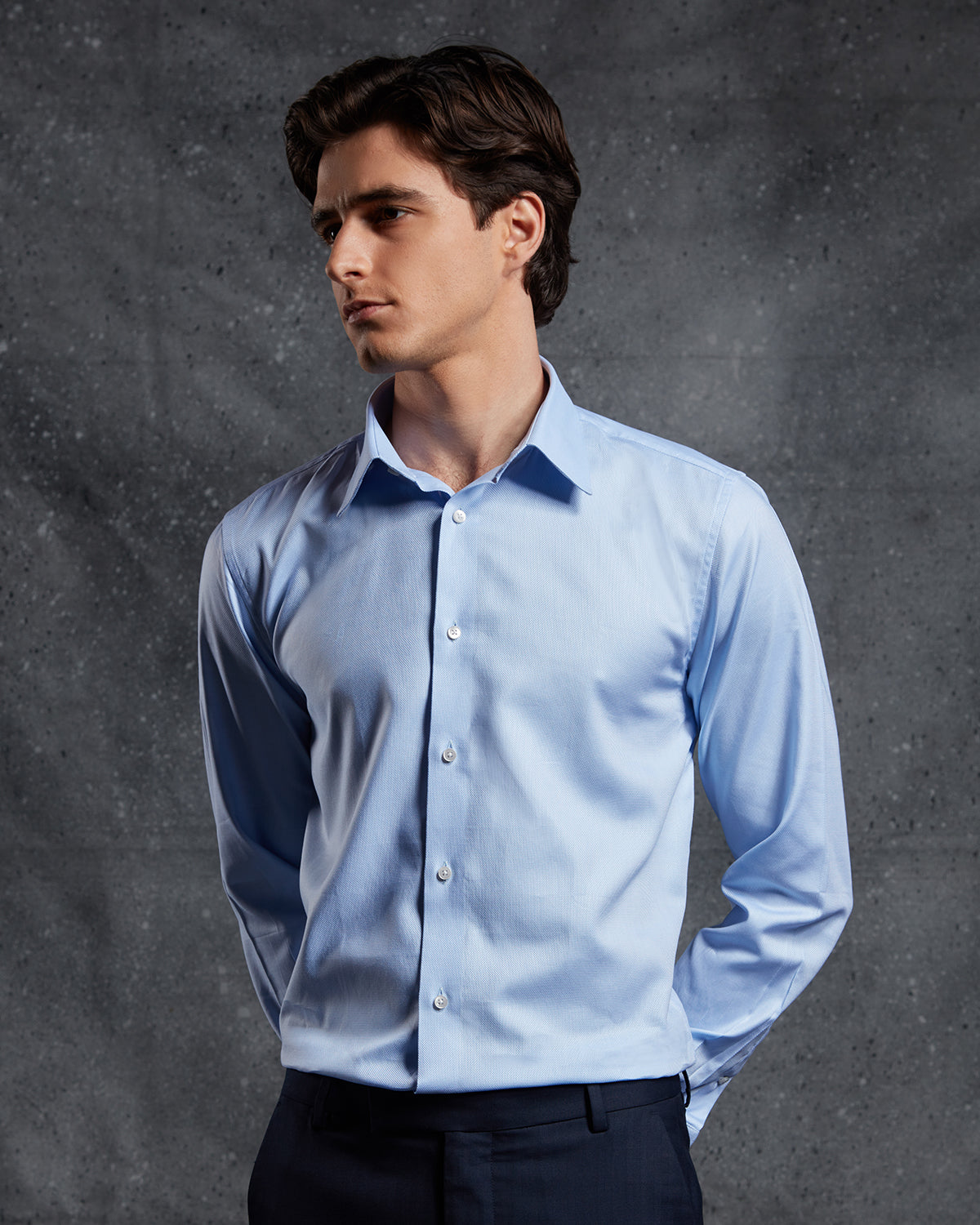 Soktas Dobby Shirt Blue – Bombay Shirt Company