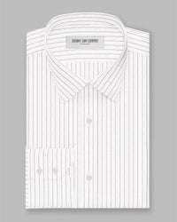 Silverstone Dobby Striped Shirt - Red & Grey