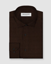 Terrafade Jacquard Shirt - Black & Brown
