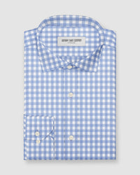 Elan Twill Checked Shirt - Blue & White