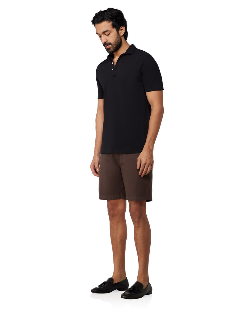 Weekender Cotton Linen Shorts - Brown