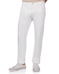 Japanese Pure Twill Stretch Selvedge Jeans - White
