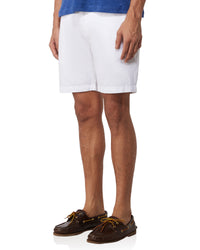 Weekender Cotton Linen Shorts - White