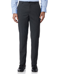 Orbis Striped Stretch Dress Pants - Black