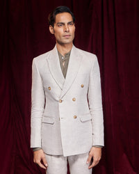 BSC x ALB | Serenade 100% Linen Double Breasted Blazer - Beige