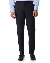 Velar Dobby Striped Dress Pants - Black