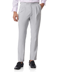 Veneto 4-way Stretch Neapolitan Dress Pants - Light Grey