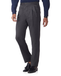 Davos Blended Wool Neapolitan Dress Pants - Grey