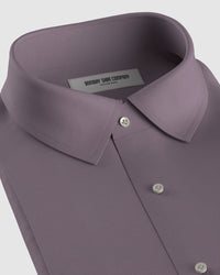 Wrinkle-Free Bamboo-Blend Shirt - Mauve