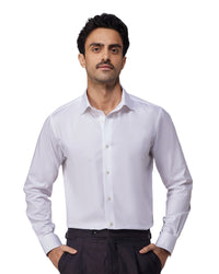 White Bold Twill Shirt