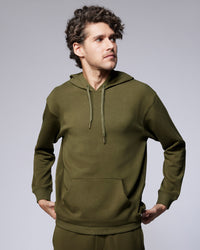 Luxe Travel Pullover Hoodie - Olive