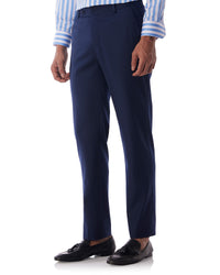Exquisite Blended Wool Dress Pants - Navy
