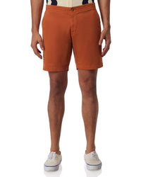 Urban Stretch Washed Shorts - Rust