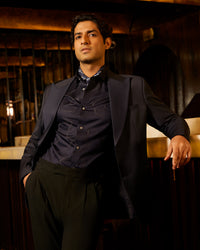 BSC x ALB | Boulevard Jacquard Shirt - Navy