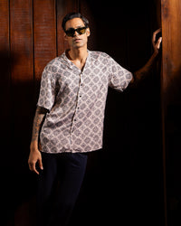 BSC x ALB | Sidecar Vegan Silk Half-Sleeve Shirt - Cream