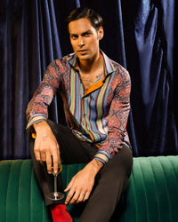 BSC x ALB | Bellini Vegan Silk Floral Printed Shirt - Multi