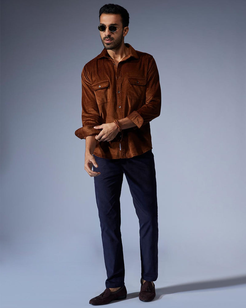Brown Corduroy Shirt