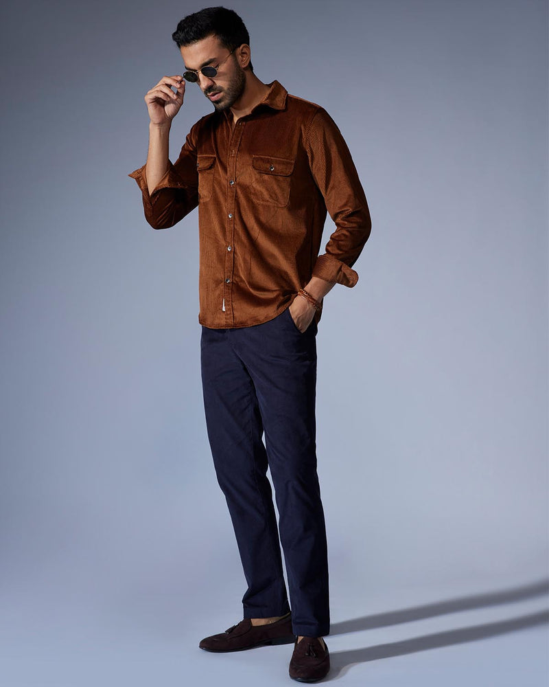 Brown Corduroy Shirt