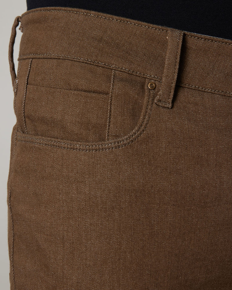 Earthy Brown Stretch Jeans.