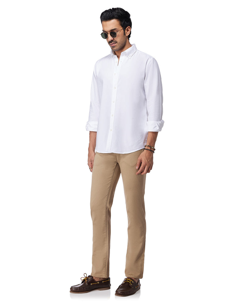 White Washed Oxford Shirt