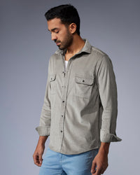 Grey Corduroy Shirt