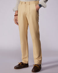 Symphony Cotton Linen Pants - Khaki