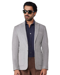 The Belgravia Stretch Corduroy Blazer - Light Grey