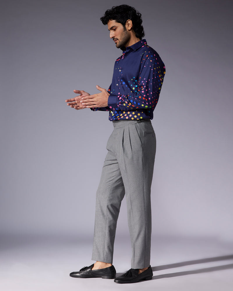 Multicoloured Dot Printed Shirt