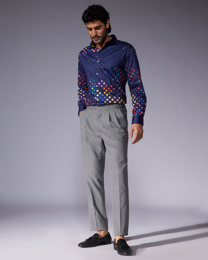 Multicoloured Dot Printed Shirt