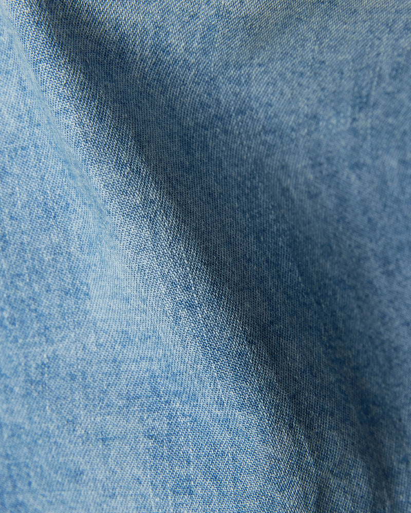 Blue Faded Denim Shirt