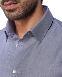 Blue & White Pinstriped Shirt